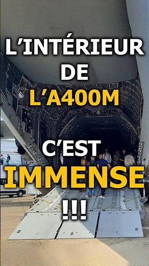 I discover the interior of the A400M, it's huge!