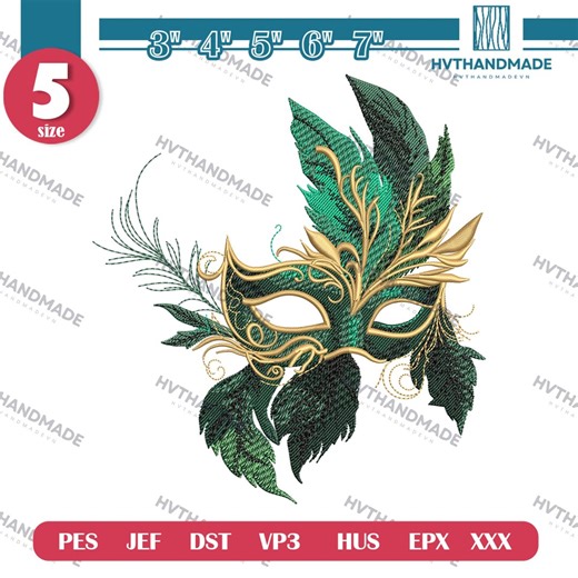 Carnival Mask Embroidery Pattern, Festival Mask Files for Machine Embroidery, Mardi Gras Day Sweatshirts & Hoodies - Etsy