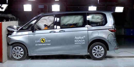 Sechs Modelle im Crashtest: VW Multivan holt volle fünf Sterne, zwei Kandidaten schwächeln