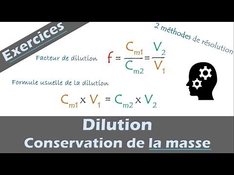 Dilution - conservation of mass and dilution factor 📝Corrected exercise | Chemistry | High school