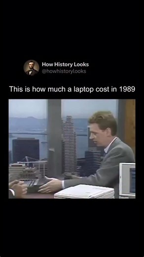 History Facts & Stories on Instagram: "Laptops were so expensive in 1989 because the technology required to make computers portable was still cutting-edge, difficult to manufacture, and produced in relatively low volumes. Components like LCD screens, compact hard drives, rechargeable batteries, and lightweight but durable casings were far costlier than their desktop equivalents, largely due to limited production and immature manufacturing processes. Engineers also faced major design challenges—m