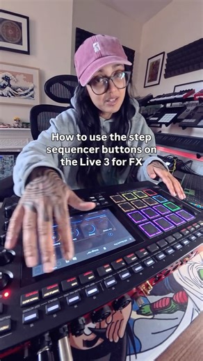 gnarly on Instagram: "Highly requested HOW TO use the step sequencer buttons on the @akai_pro live III for FX 👾 One of the best new features for live performance 💯 I like to use the q link pad grid buttons for fx on the track level and master level (usually on/off toggles) and then also have extra parameters mapped to the q link knobs eg if the button turns on reverb then the knob will control mix and you can use these simultaneously Let me know if you have any more questions 🙌🏾 #akai #mpc #