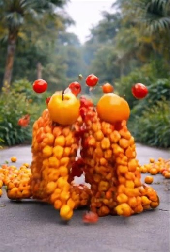 Association de fruits animation c4d année du dragon bonne chance effets spéciaux