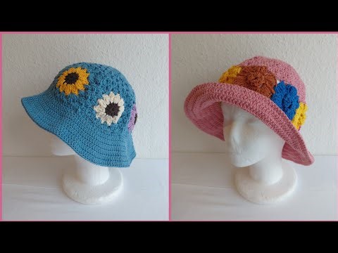 Crochet Bucket Hat Collection 🩵💝