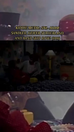 KIDDIE METAL: SNL- ADAM SANDLER, KEIFER SUTHERLAND AND BAND SKID ROW! (1991) #kiddie #metal #snl #comedyskit #adamsandler #keifersutherland #band #skidrow #capcut