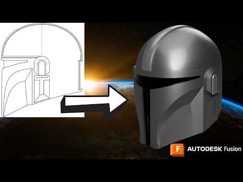 How I Made a Mandalorian Helmet in Fusion 360 with surfaces!