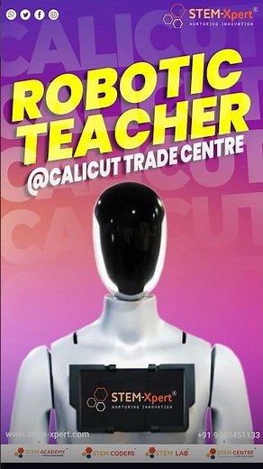 Robo Soccer & AI Teaching Assistant Robot @ Calicut Trade Centre | STEM-Xpert Stall Highlights