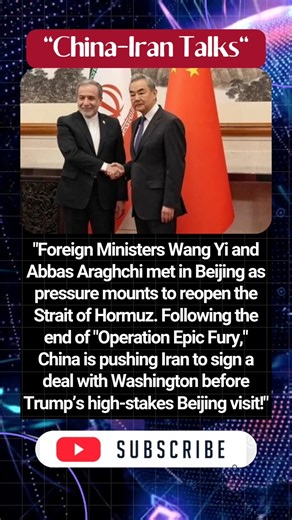 China Pushes Iran Toward US Deal #china #iran #usa #wangyi #abbasaraghchi #trump #beijing #hormuz