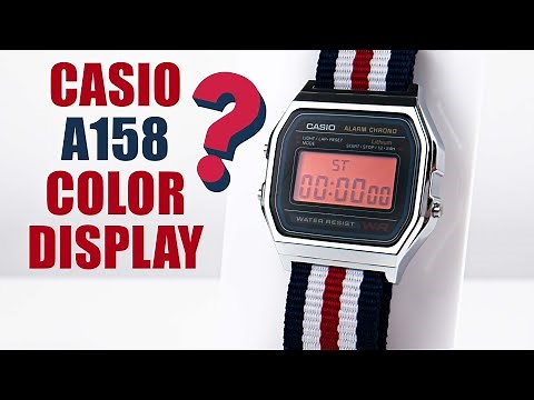 Casio A158 Display Color Filter and Nato Strap Modification