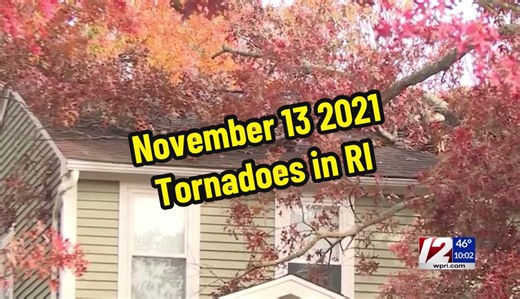 #OTD November 13, 2021, 3 tornadoes hit Rhode Island, 2 EF-0, 1 in Foster, & 1 in North Kingstown & Wickford, & 1 EF-1, in Westerly. The EF-1 had a max wind speed of 90mph. It was the 1st time a tornado was recorded in the state in the month of November. Here is @WPRI 12 & FOX Providence footage. #OnThisDay #RhodeIsland #History #Weather
