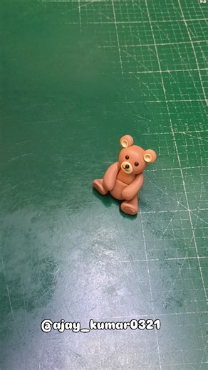 Ajay Diwakar on Instagram: "How to make fondant teddy bear / teddy cake / cake topper . . Hi this is a fondant teddy bear making tutorial . . #teddy #fondant #cake #toppers #animals #kidscake #teddybear #teddybearcake #teddycake #cartooncake #fondantcake #fondanttoppers #ajay_kumar0321 @ajay_kumar0321"