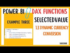 Dynamic Currency Conversion in Power BI Using SELECTEDVALUE | #powerbi #dax #powerbitutorial