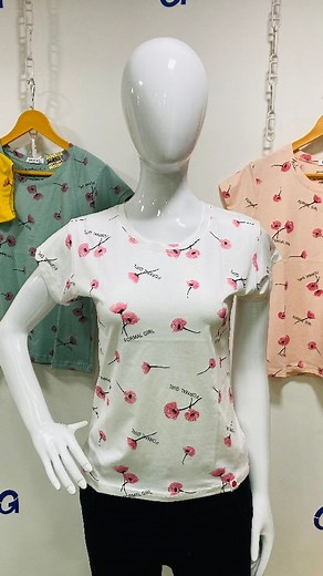 NEW ARRIVAL BRANDED T SHIRT FOR GIRL'S  . SIZE: M,L,XL, XXL,3XL ️️ . LATTEST SUMMER COLLECTION ️ . #jivanwholesale #réel #tshirtdesigns #designinspiration | JIVAN Wholesale | Facebook