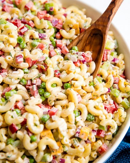 ✅ RECIPE: https://thestayathomechef.com/macaroni-salad/ Macaroni Salad is a classic American side dish served up at summer barbecues and picnics every year. This is the best macaroni salad recipe ever with the perfect balance of flavors. | The Stay At Home Chef