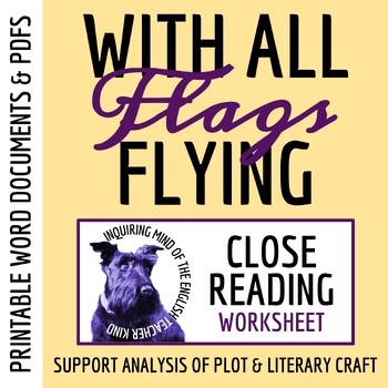 "With All Flags Flying" by Anne Tyler | American Literature Analysis Worksheet