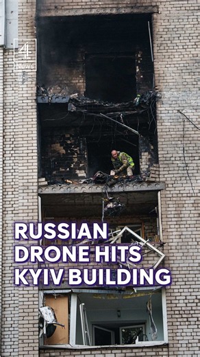 14-year-old boy killed after Russian drone hits Kyiv building