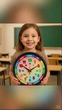 Relógio Educativo Infantil: Aprender as Horas Ficou Divertido e Fácil! ⏰🌈 #inclusão #pedagogia