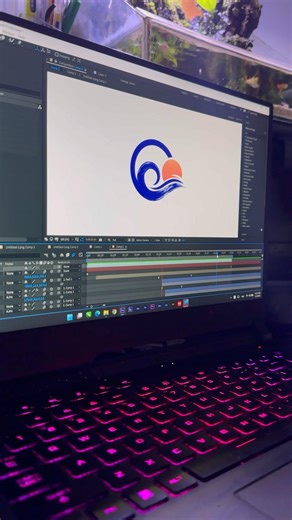 Blue Ocean Animated Logo #logoanimation