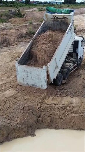 Safety Trucks Unloading Land #shorts1848