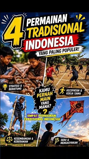 Permainan Tradisional Indonesia yang Paling Populer! 🇮🇩