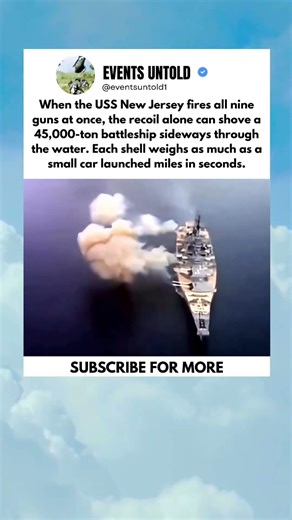 Battleship testing its firepower