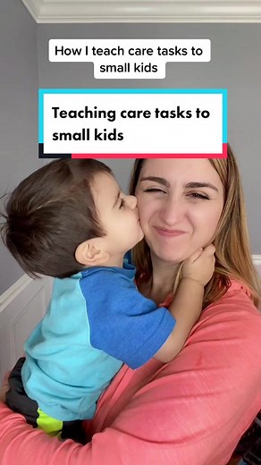 Reply to @juwlz_b teaching care tasks establishing habits/routine and instilling discipline through fun ❤️ (just what works for us) #whatworksforus #fyp #parents