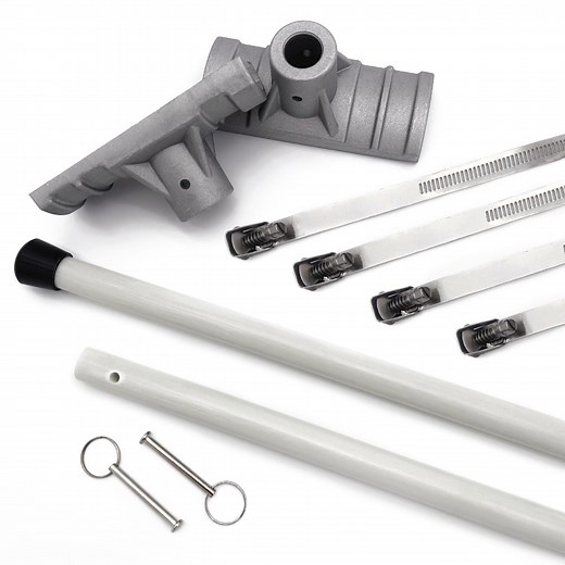 Street Pole Banner Brackets 24" - Hardware Only