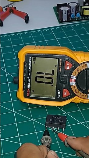 How to easily measure a rectifier bridge.