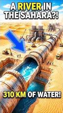 How Egypt Built a 310 KM Man-Made River Through the Sahara Desert 😱#Egypt #Engineering #AmazingFacts