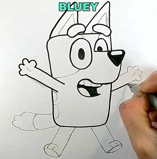 We drew Bluey | Drawings for children