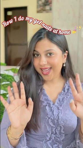 How I Do My Gel Nails at Home 💅 Beginner Tutorial #gelpolish #nailart #nails #viral #video #shorts