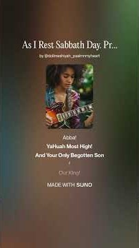 As I Rest Sabbath Day Praise You YAH!!! #SabbathWorshipMusic #faithbased #music #lyrics