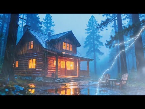 Perfect Rain Sounds For Sleeping - Fall Asleep Faster Tonight - Heavy Rainstorm for Deep Rest