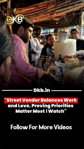 Desh Ki Baat | Priorities speak louder than words ❤️ While selling goods to customers, this street vendor stays on a video call with his wife, balancing... | Instagram