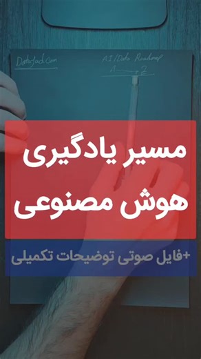 ‎DataYad | دیتایاد‎ on Instagram‎: "عدد ۱۰ رو کامنت کن تا نکات تکمیلی مسیر یادگیری هوش مصنوعی رو برات بفرستم. صفرتا صد مسیر یادگیری رو در دوره جامع هوش مصنوعی دیتایاد پوشش میدیم ... مدرس دوره ها: @saberkolagar.ir #یادگیری_عمیق #یادگیری_ماشین #علم_داده #پایتون #آموزش_هوش_مصنوعی #بینایی_کامپیوتر #پردازش_زبان_طبیعی #دیتایاد"‎