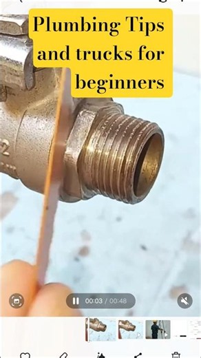 plumbing Tips and tricks for beginners #plumbing #youtubeshorts #technicianlife .