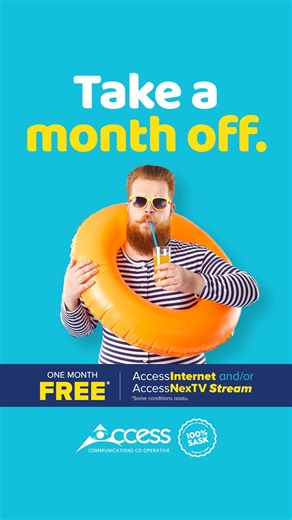 1.3K views | Take a summer break from bills. New customers get 1 month free of AccessInternet or AccessNexTV Stream. Click for details. | Access Communications | Facebook