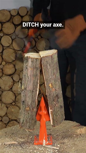 Why Are You STILL Using an AXE? #forestmaster #logsplitter #firewood