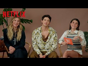 Tom Blyth & Emily Bader Interview Emily Henry | People We Meet on Vacation | Netflix