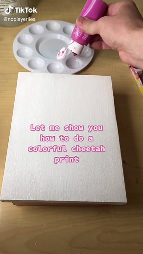How to Paint a Colorful Cheetah Print Tutorial