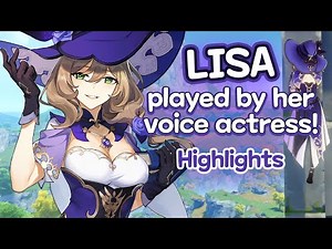 Rie Tanaka, Lisa's voice actress plays as Lisa | Genshin Impact - Stream highlights