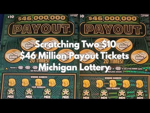 Scratching Two $10 $46 Million Payout Tickets Michigan Lottery