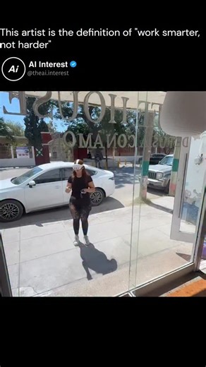 AI | Technology on Instagram: "Using Meta Quest 3 in full color passthrough, this artist overlays a digital guide onto a real window and traces it with paint in perfect alignment. The headset merges the physical environment with a virtual canvas, allowing her to see the artwork precisely positioned before the brush ever touches the glass. What looks effortless is powered by spatial computing and highly accurate tracking working in real time. This workflow lets her design digitally, preview the p