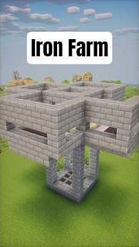 Easiest Iron Farm in Minecraft – Build in less 1 Minute!