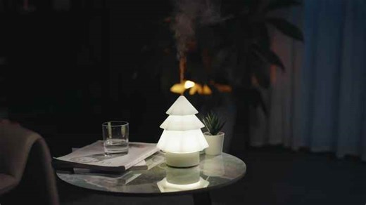 120ml 7 Color Changing LED Lights Eco-Friendly Air Humidifier Plastic Electric Essential Oil Diffuser for Christmas Home