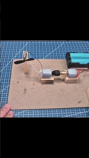 How to Make a Mini DC Motor Generator to Power a Fan | DIY Science Project