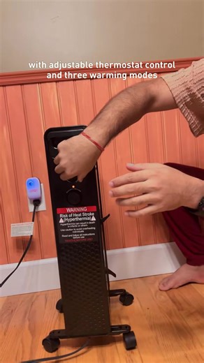 ##Electactic1500W##OilFilledHeater 7-Fin ##PortableSpaceHeaterwith Adjustable ##Thermostat 3 ##HeatSettings, Tip-Over & Overheat Protection, Quiet Radiator for Bedroom, Office, Indoor Use