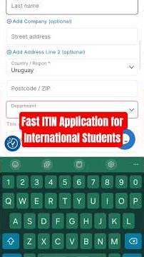 Easy ITIN Process for International Students #shorts