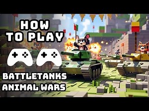 BattleTanks Animal Wars - How to Play Splitscreen Versus Multiplayer Mode (Gameplay)