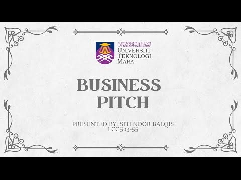 LCC503 BUSINESS PITCH PRESENTATION 